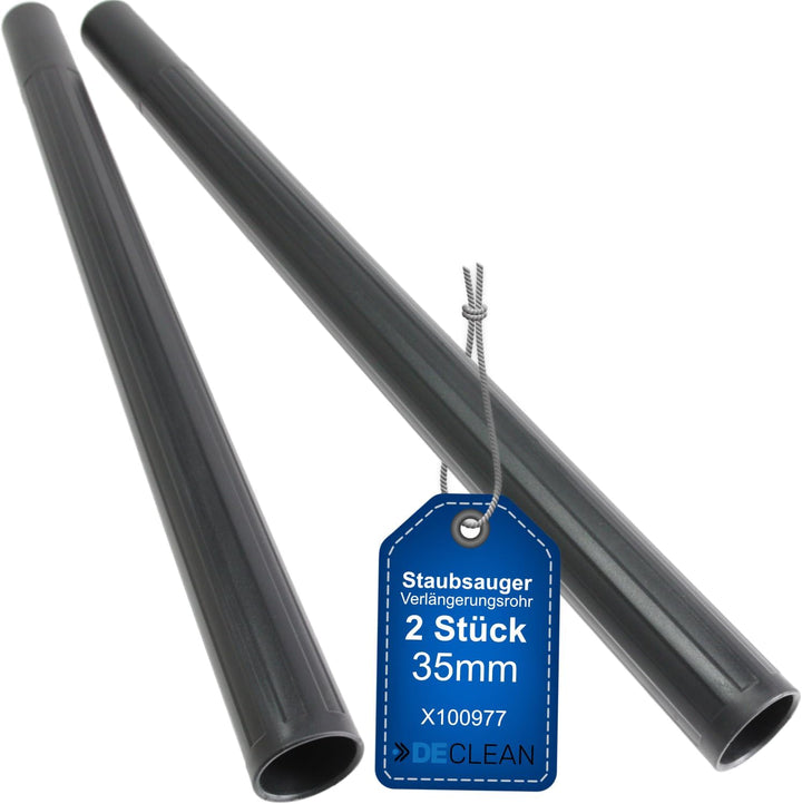 DeClean 2 Staubsauger Verlängerungs Rohr 35 mm, Staubsaugerrohr aus Kunststoff, Kompatibel mit Einhe
