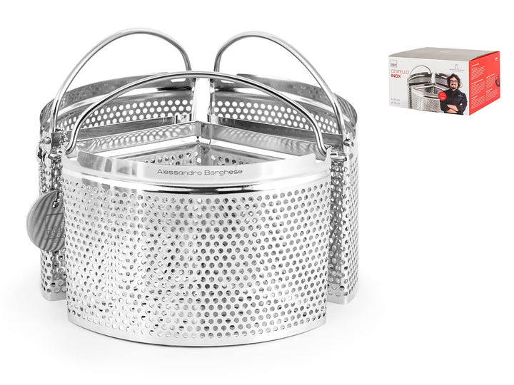 H&h set 3 spicchi tondo in acciaio inox cm18