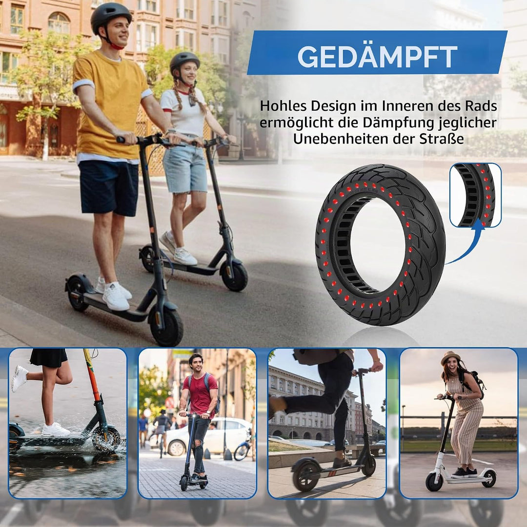 ANSENI 10 zoll e-scooter reifen,Vollreifen 10X2,125 Ersatzreifen für Vivobike S2 Max,S3 Max,Scooter