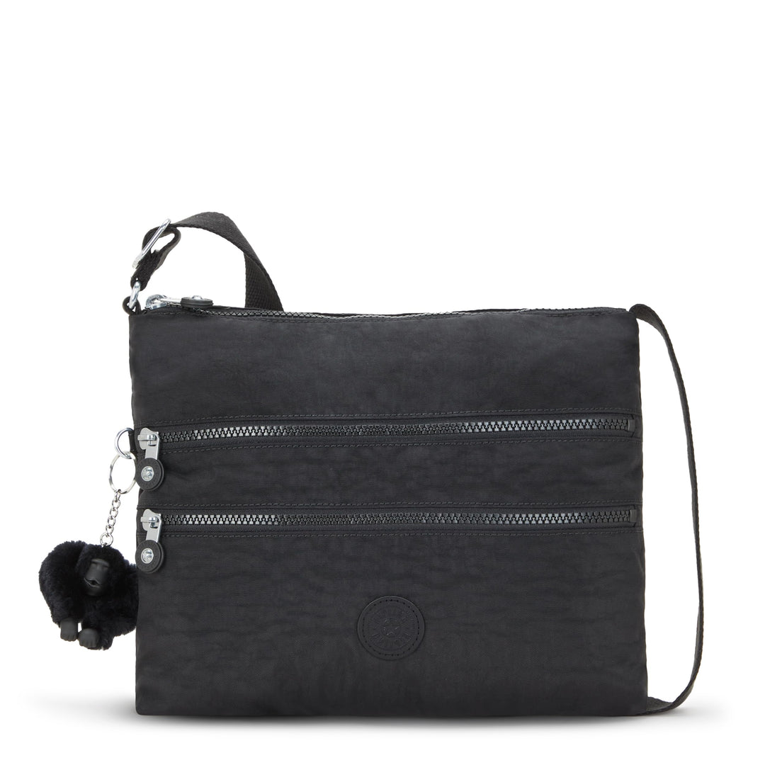 Kipling Damen Alvar Crossbody, Black Noir, Black Noir