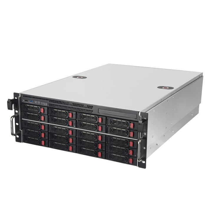 SilverStone Technology RM43-320-RS, 4HE-Rackmount-Speicherservergehäuse mit 20 Schächten für 2,5-Zol