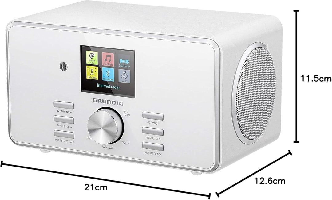 GRUNDIG GIR1110 DTR 5000 X White Weiss Stereo 2.0 / All-in-one