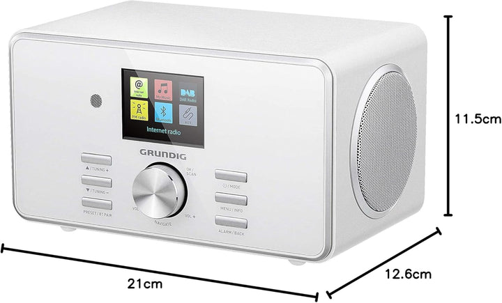 GRUNDIG GIR1110 DTR 5000 X White Weiss Stereo 2.0 / All-in-one