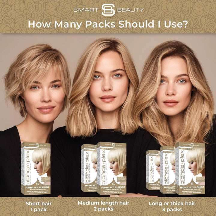 Cremeblond Haarfärbemittel mit zusätzlichem Plex Haarpflege Conditioner, permanente Haarfarbe mit ei
