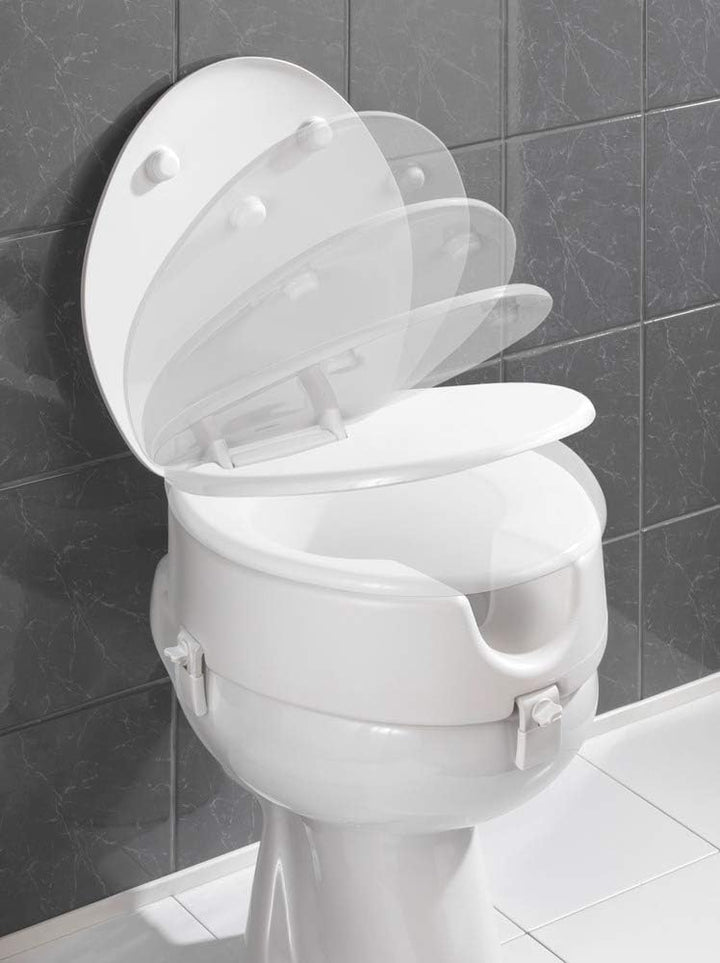 WENKO Premium WC-Sitz Secura - mit Easy-Close Absenkautomatik, Duroplast, 41.5 x 19 x 44 cm, Weiss