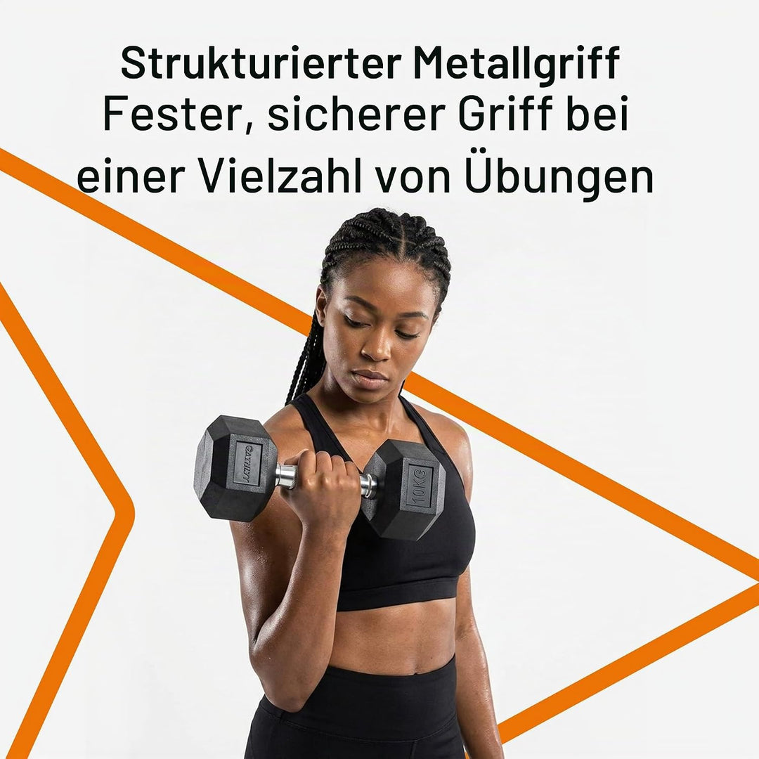 Athlyt - Hex Dumbbell 10 Kilogramm, 10 Kilogramm