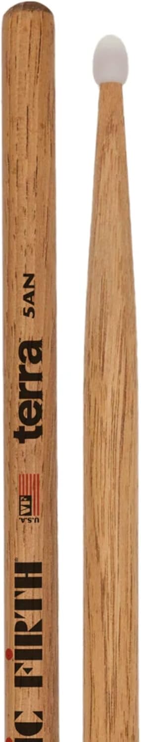 Vic Firth - American Classic® Terra Serie Trommelstöcke 5ATN - American Hickory - Nylonspitze - 4 Pa