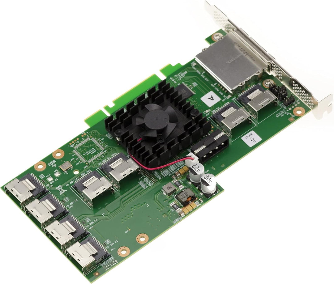 Erweiterungskarte PCIe SAS + SATA – 6 GB – 24 Ports Chipsatz SAS 2 x 36