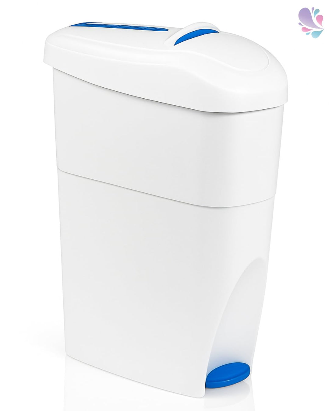 Damenhygiene-Behälter mit Fusspedal 15 Liter | Geschlossener Damenhygiene-Abfallbehälter, Fusspedal,
