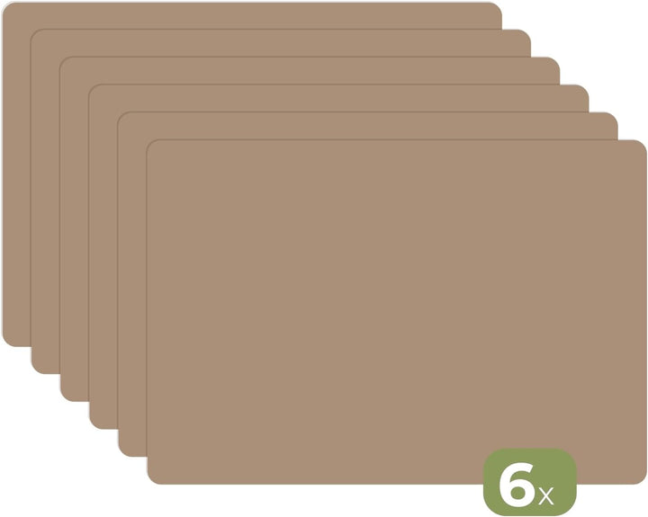 KitchenYeah© Platzsets Abwaschbar 6-Teilig 45x30 cm Tischsets Platzdeckchen rutschfeste Platzset Unt
