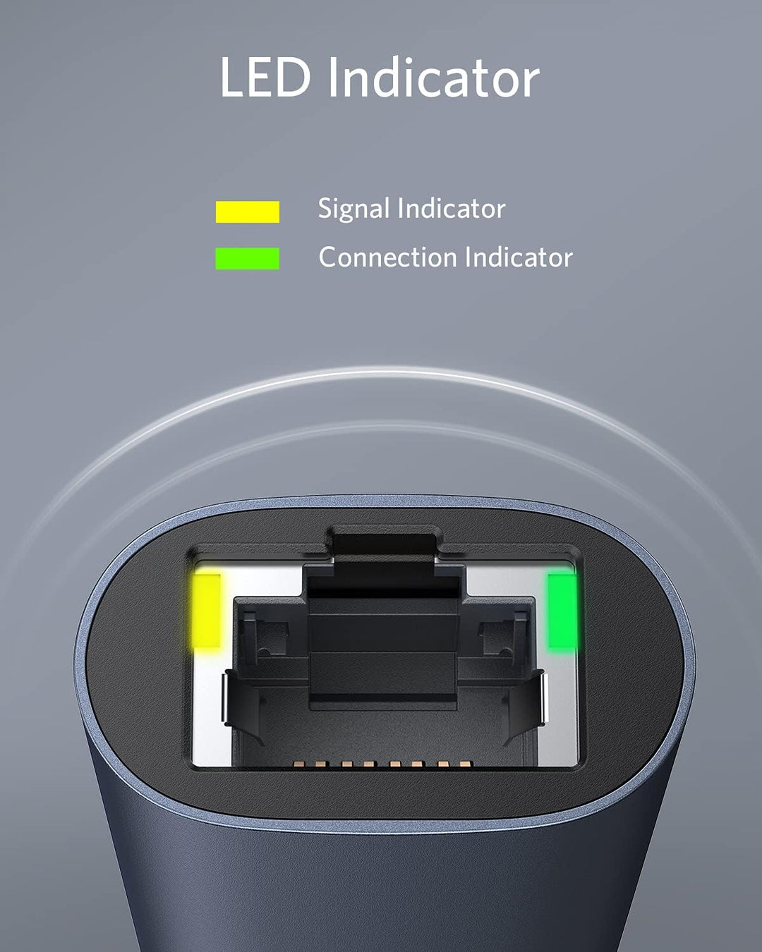 Anker PowerExpand USB-C auf Gigabit Ethernet Adapter, USB-C auf 2.5 Gbps Ethernet Hub aus Aluminium,