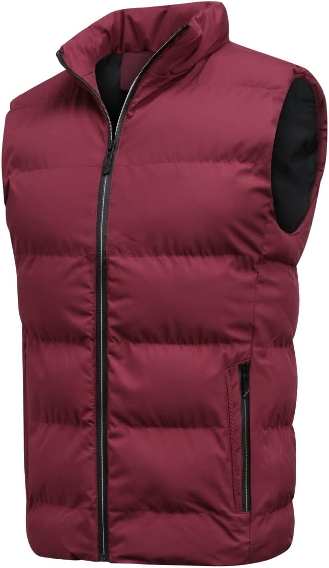 YOUTHUP Weste Herren Steppweste Winter Freizeit Wärme Ärmellose Sportweste Outdoor Stehkragen Winter