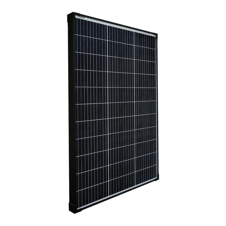 enjoy solar 100W 12V Monokristallines Solarmodul, 182mm Solarzellen 10 Busbars Solarpanel ideal für