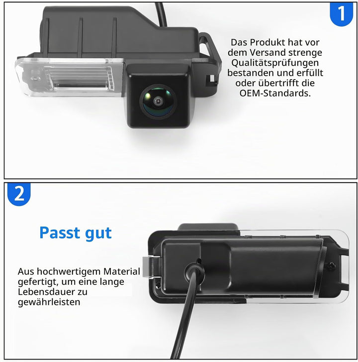 1080P Rückfahrkamera 170 Grad Weitwinkel Einparkhilfe für Polo V 6R Golf 6 VI MK4 MK5 MK6 EOS Wasser