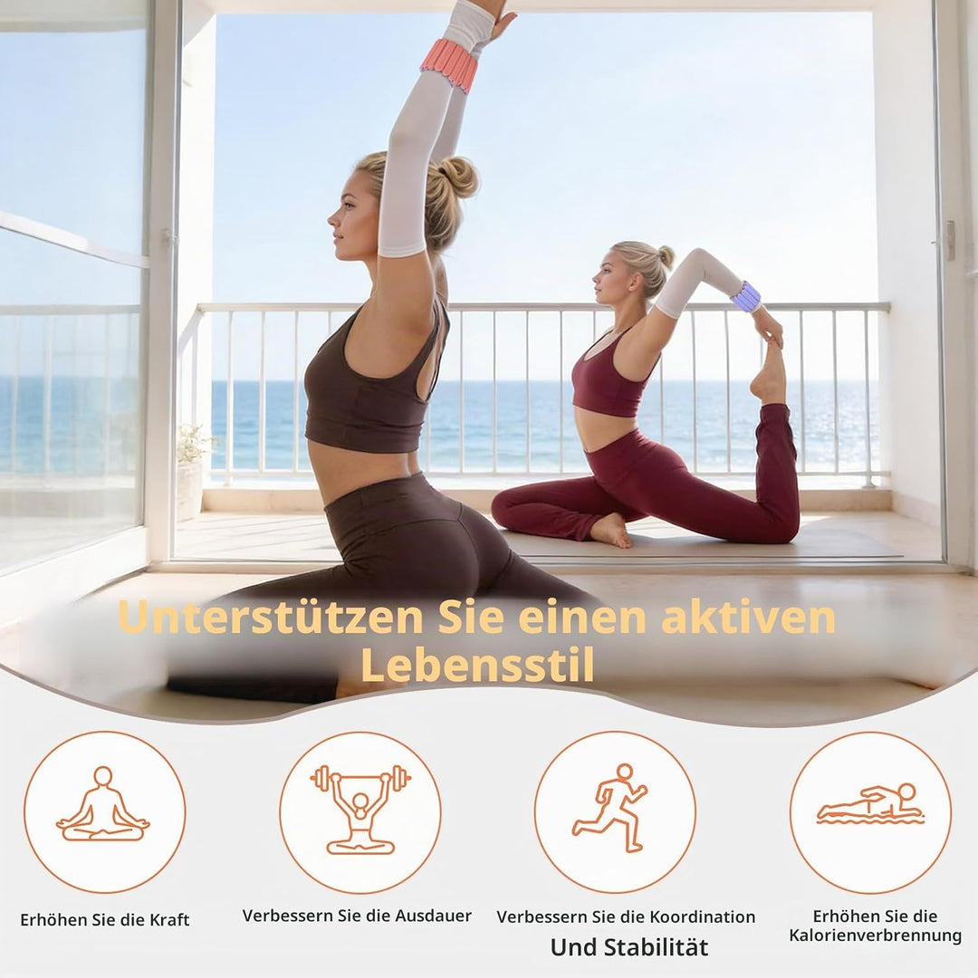 Abahub Magnetische Gewichte Hand Fuss Wrist Ankle Weights Handgelenk Gewichte für Beine und Arme Set