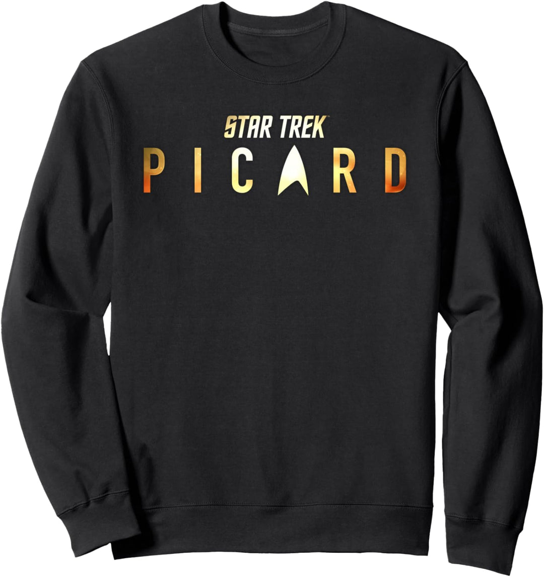 Star Trek Picard Shimmering Gold Logo Sweatshirt