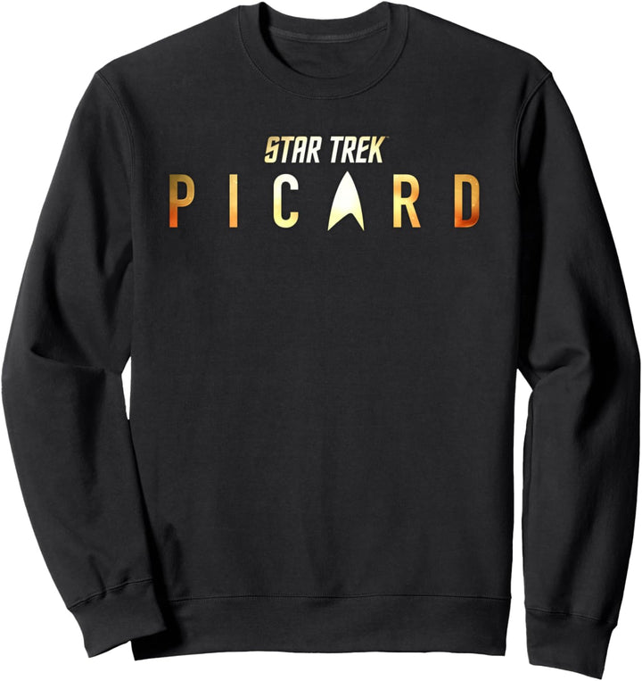 Star Trek Picard Shimmering Gold Logo Sweatshirt