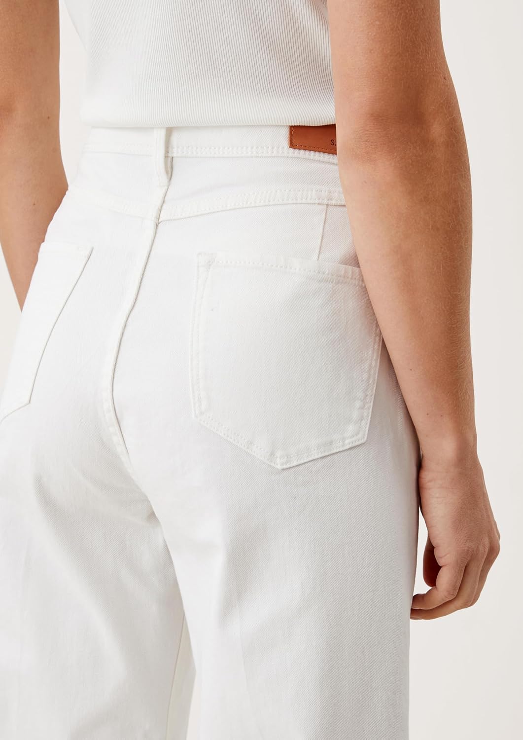 s.Oliver Damen Hose 7/8, 34 Creme 02z8