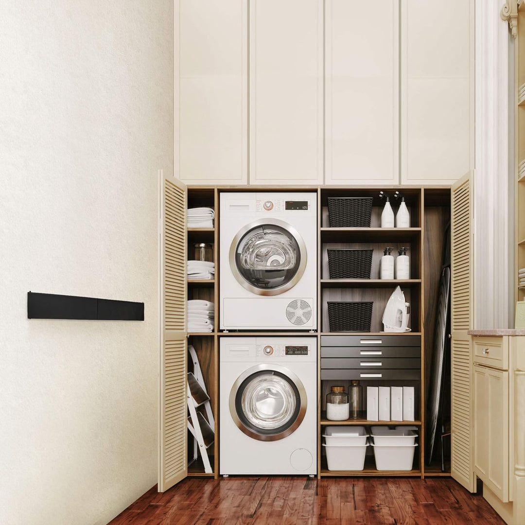 Step Up Wäscheständer - wandmontiert - ausziehbar - Wäscheständer klappbar, faltbar für drinnen oder