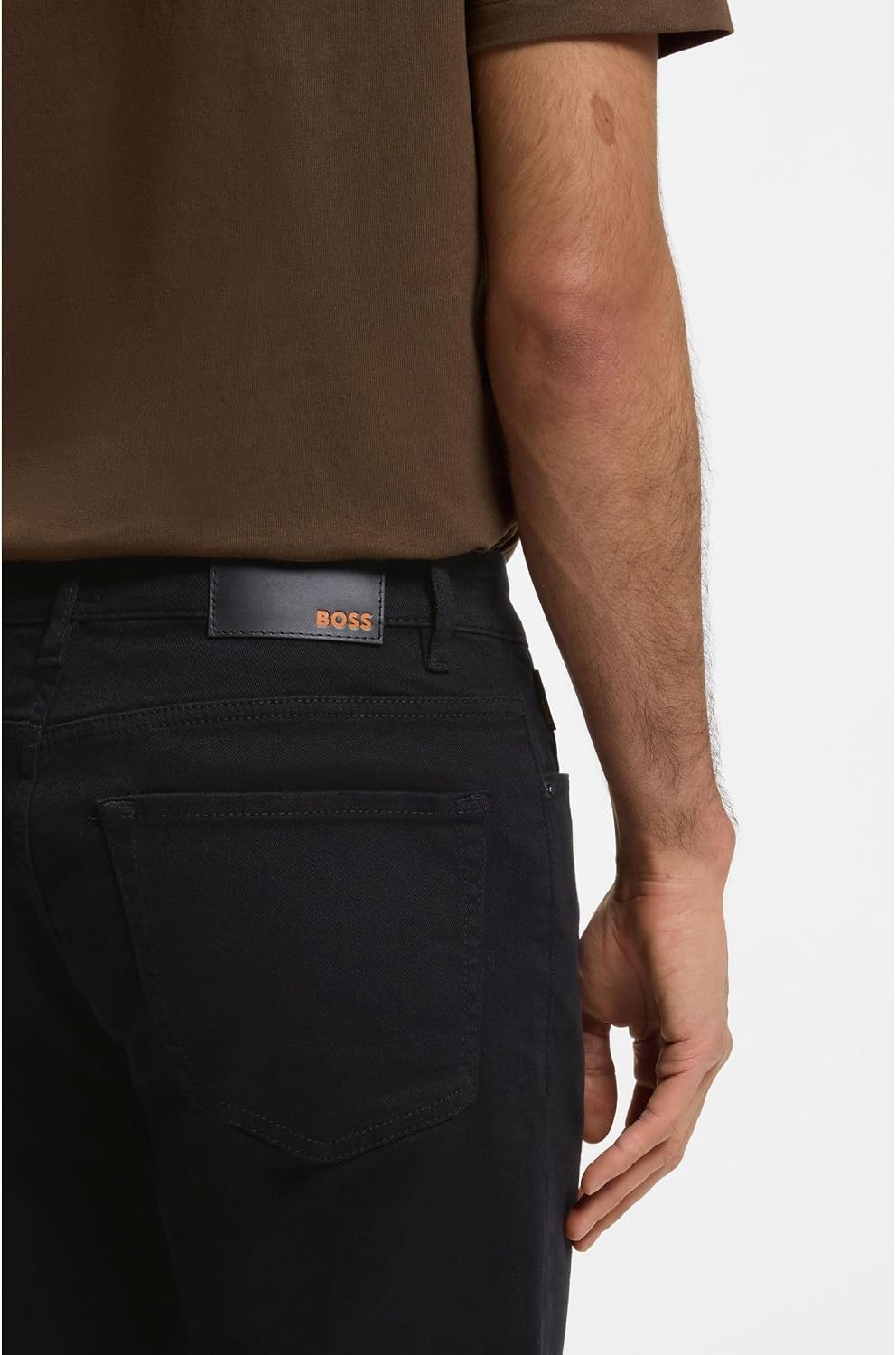 BOSS Herren Re.Maine BC-C Maine Regular-Fit Jeans aus bequemem Stretch-Denim in Stay-Black 29W / 32L