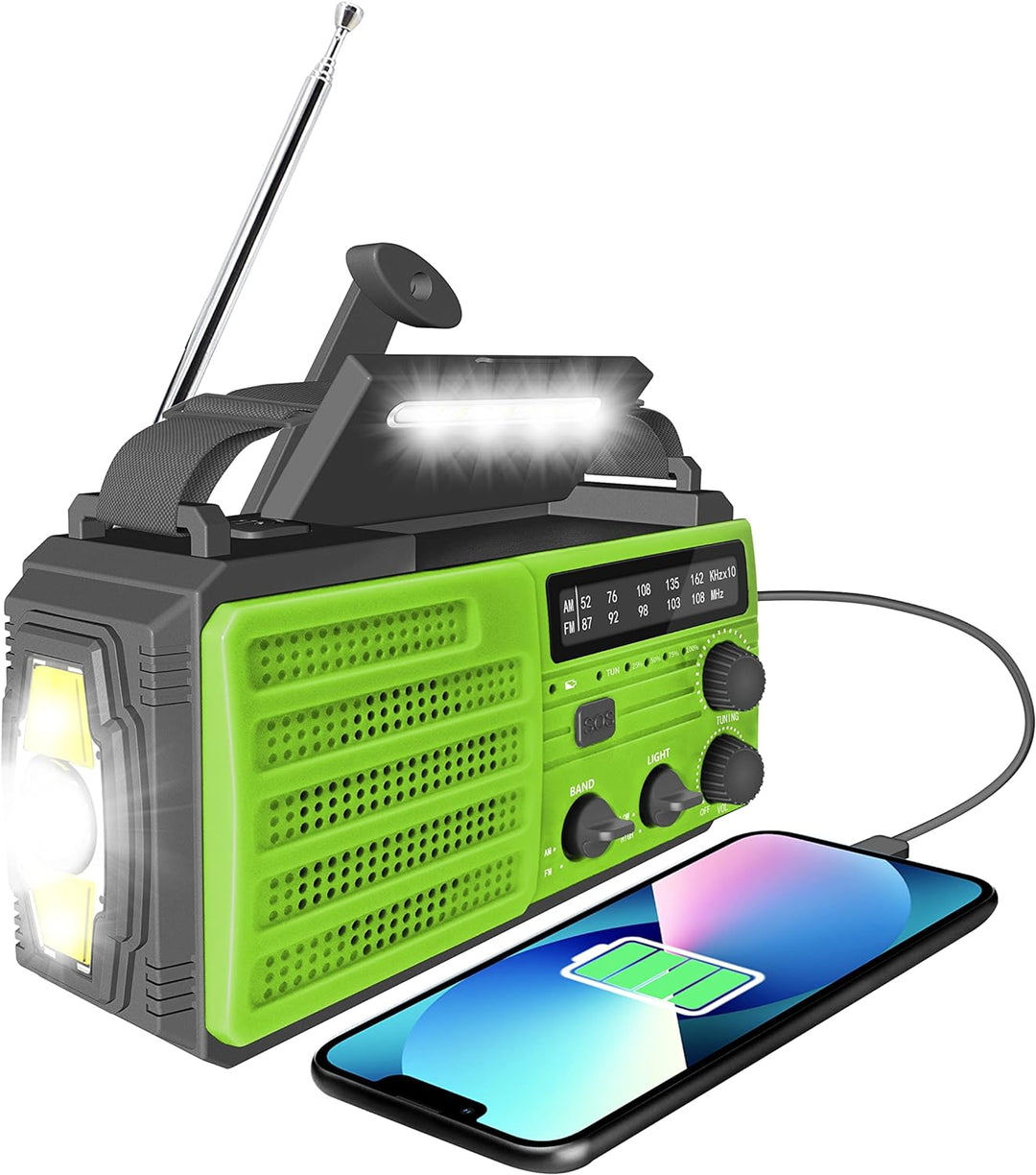 Solar Kurbelradio Notfall Outdoor Radio mit AM/FM 8000Mah Hand kurbel Notfall Radio Taschenlampen Be