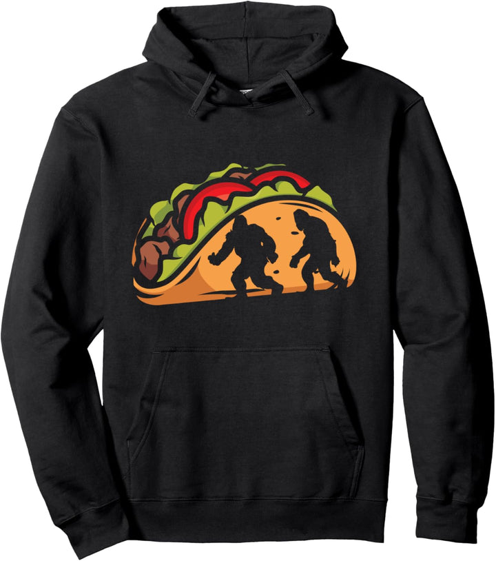 Sasquatch Mythos Monster Folklore Mexiko Tacos Bigfoot Pullover Hoodie