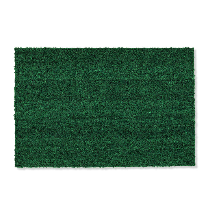 rutschfeste Kokosmatte - 40 x 60 cm Grün - Nachhaltige Naturfaser für den überdachten Aussenbereich