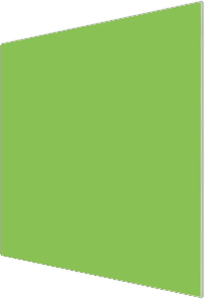 banjado® Herdabdeckplatte Glas 1-teilig 60x52 cm/Schneidebrett Herdabdeckung mit Motiv Limettengrün/