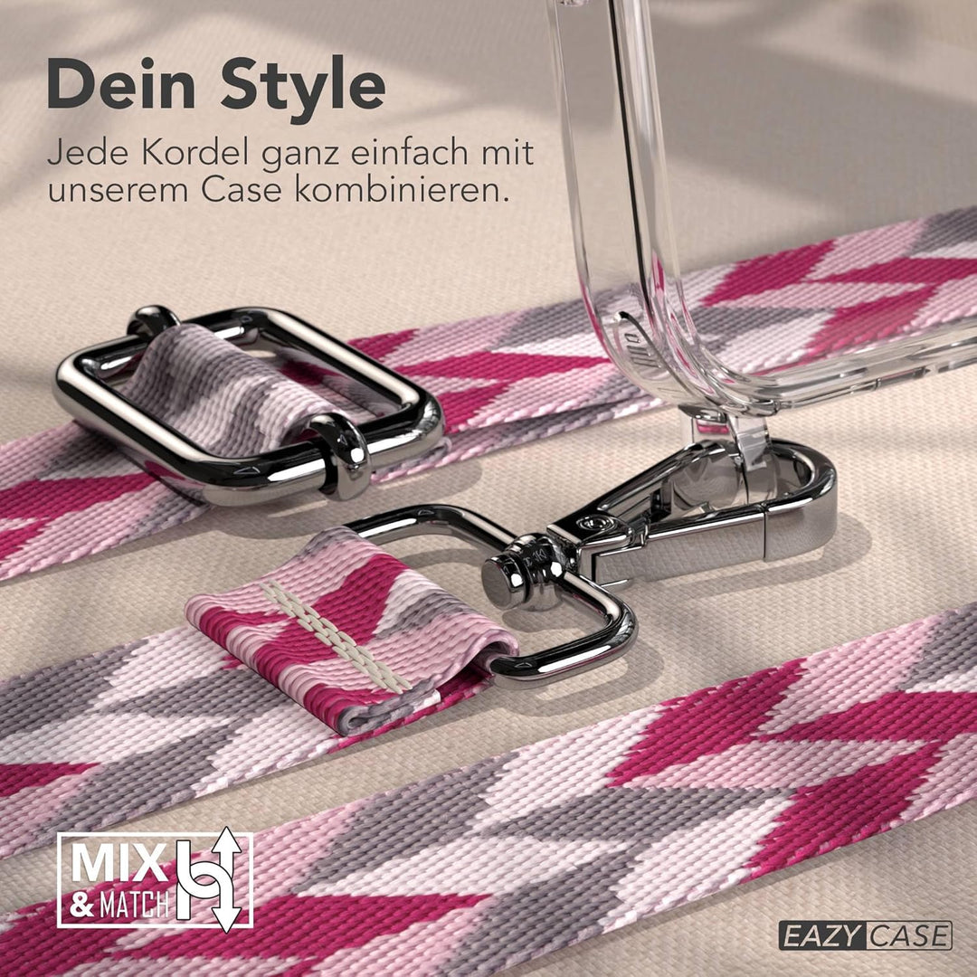 EAZY CASE Handykette - Verstellbares Taschenband kompatibel mit iPhone 17 Pro, Schulterriemen, Handy
