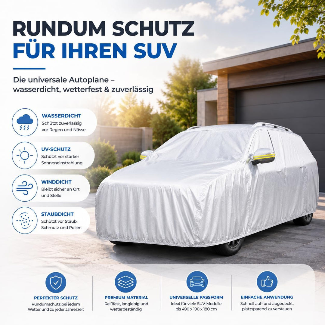 Autoplane SUV Abdeckplane - Auto Abdeckung & universale Autoschutzhülle - Autogarage - Car Cover - w