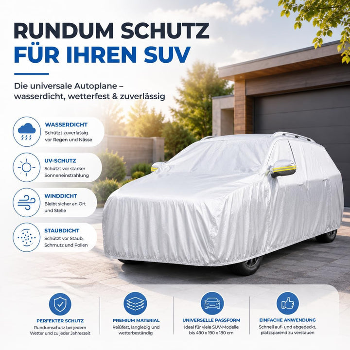 Autoplane SUV Abdeckplane - Auto Abdeckung & universale Autoschutzhülle - Autogarage - Car Cover - w