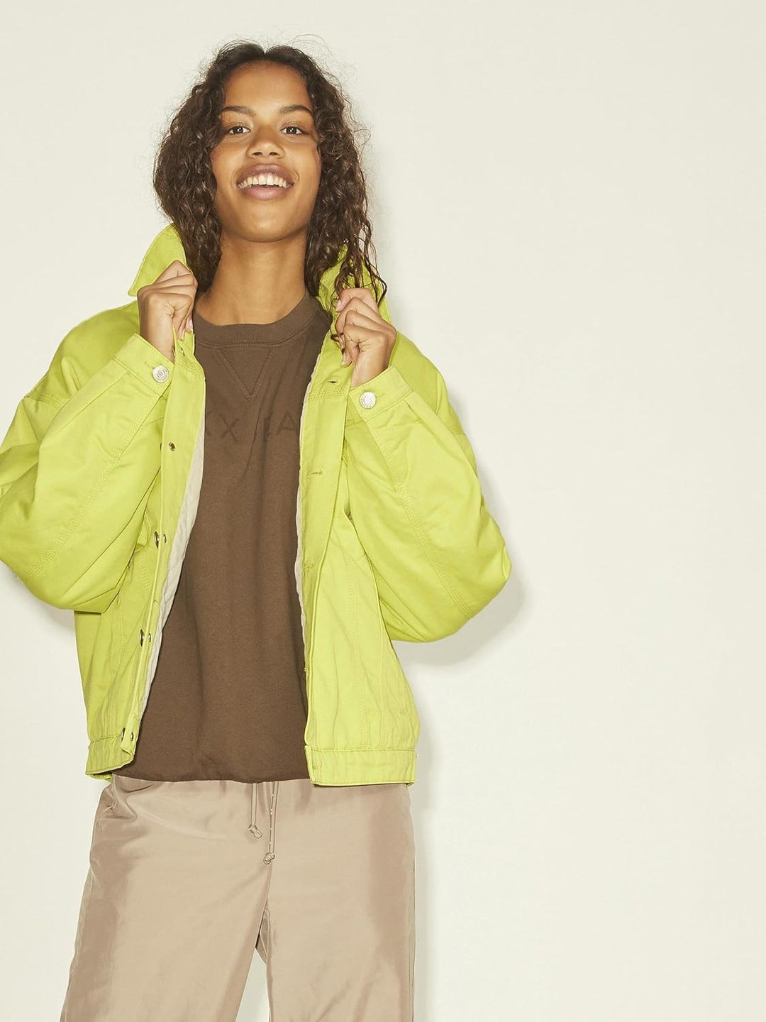 JJXX Damen JXMOCCA Canvas Jacket NOOS XS Limeade, XS Limeade