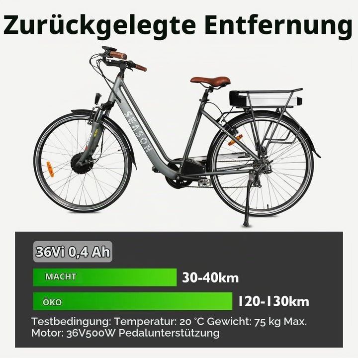 E-Bike Li-ion Batterie 36V 10,4Ah mit Ladegerät für 250W-500W Elektrofahrrad Pedelec E-GO! Wondervel