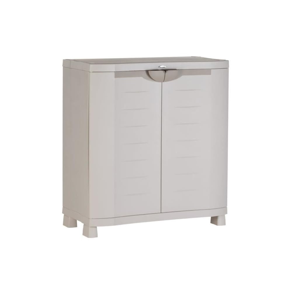 Plastiken m258517 Schrank aus Kunstharz 2 Böden – Space Saver 100 x 90 x 45 cm