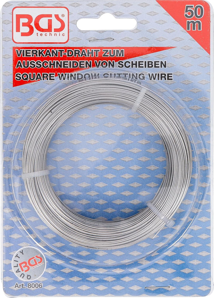 BGS 8006 | Vierkant-Draht | zum Ausschneiden von Scheiben | 50 m