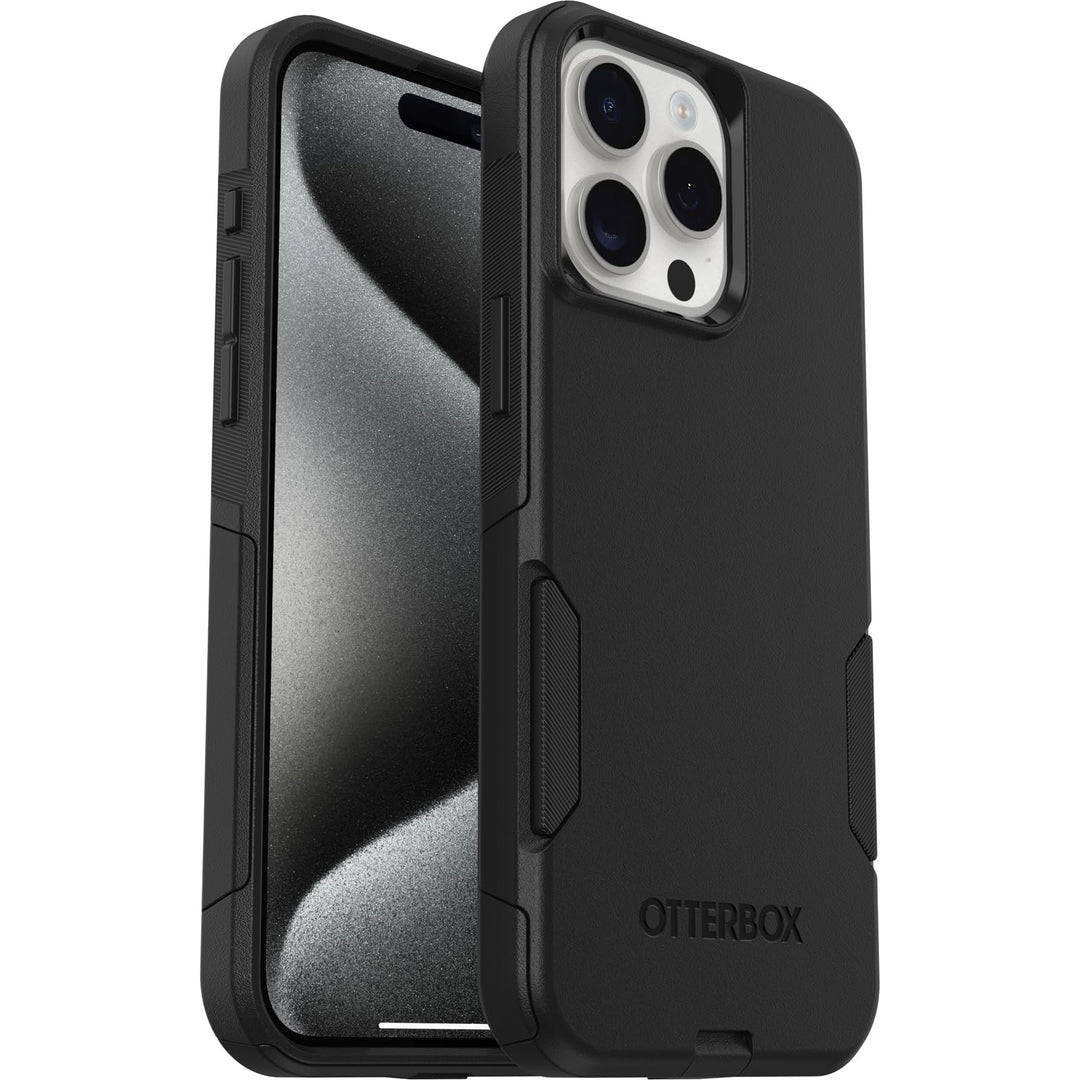 OtterBox Commuter Hülle für iPhone 15 Pro Max, sturzsicher, schützende Hülle, 3X Schwarz, Keine Einz