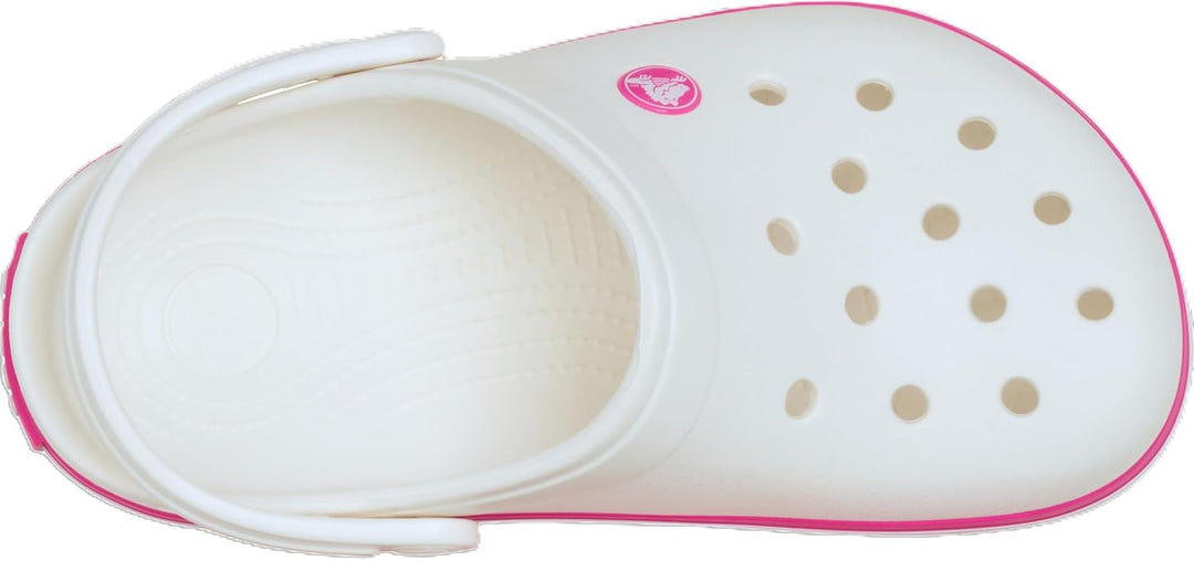 Crocs Unisex Kinder Crocband K Clog 22/23 EU White Pink Crush, 22/23 EU White Pink Crush