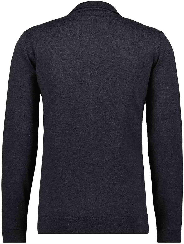 RAGMAN Herren Merino Strickjacke S Asphalt-018, S Asphalt-018