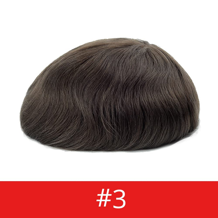 Lordhair Perücke Männer,Realität Toupet,0,06 mm Alle V-Looped Dünnes,Haarfreestyle,Natürlich eng anl