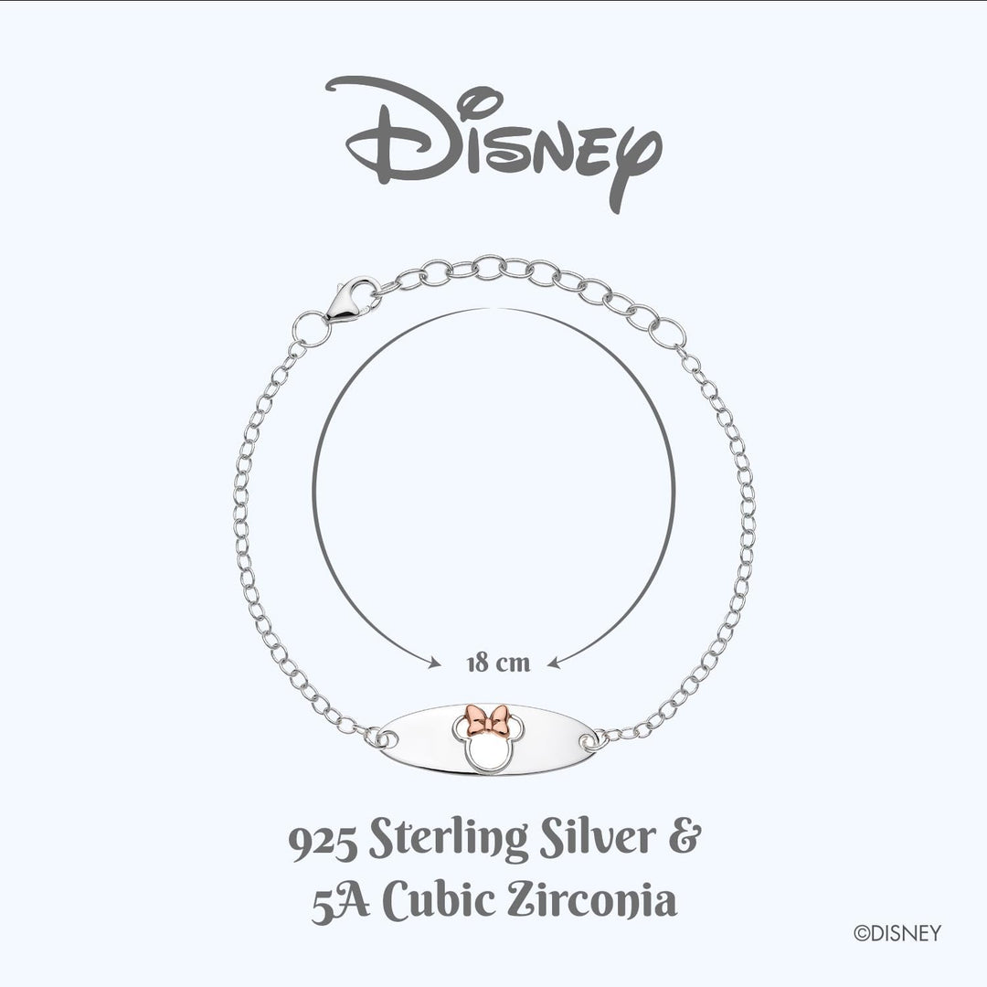 Disney-Armband aus Silber mit einer zentralen Figur, die Minnie darstellt Minnie-Teller, Minnie-Tell