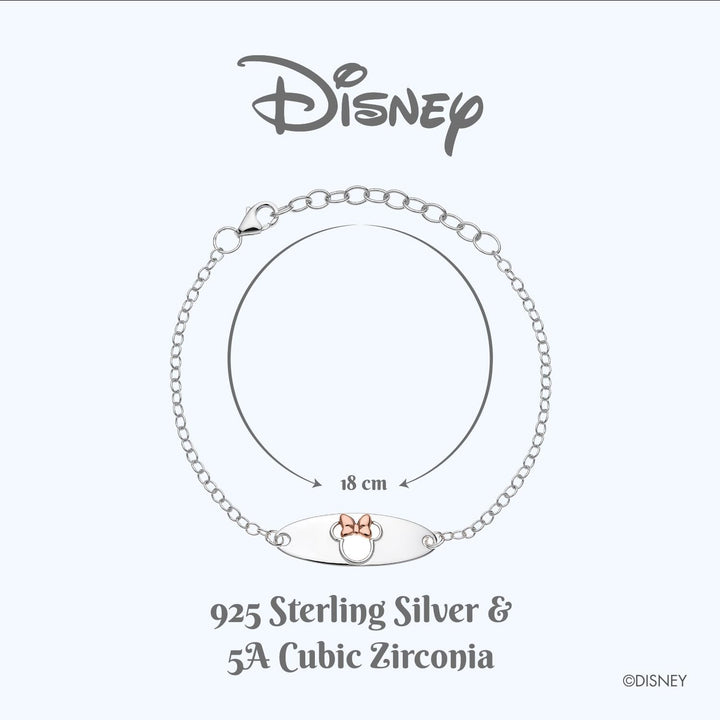 Disney-Armband aus Silber mit einer zentralen Figur, die Minnie darstellt Minnie-Teller, Minnie-Tell