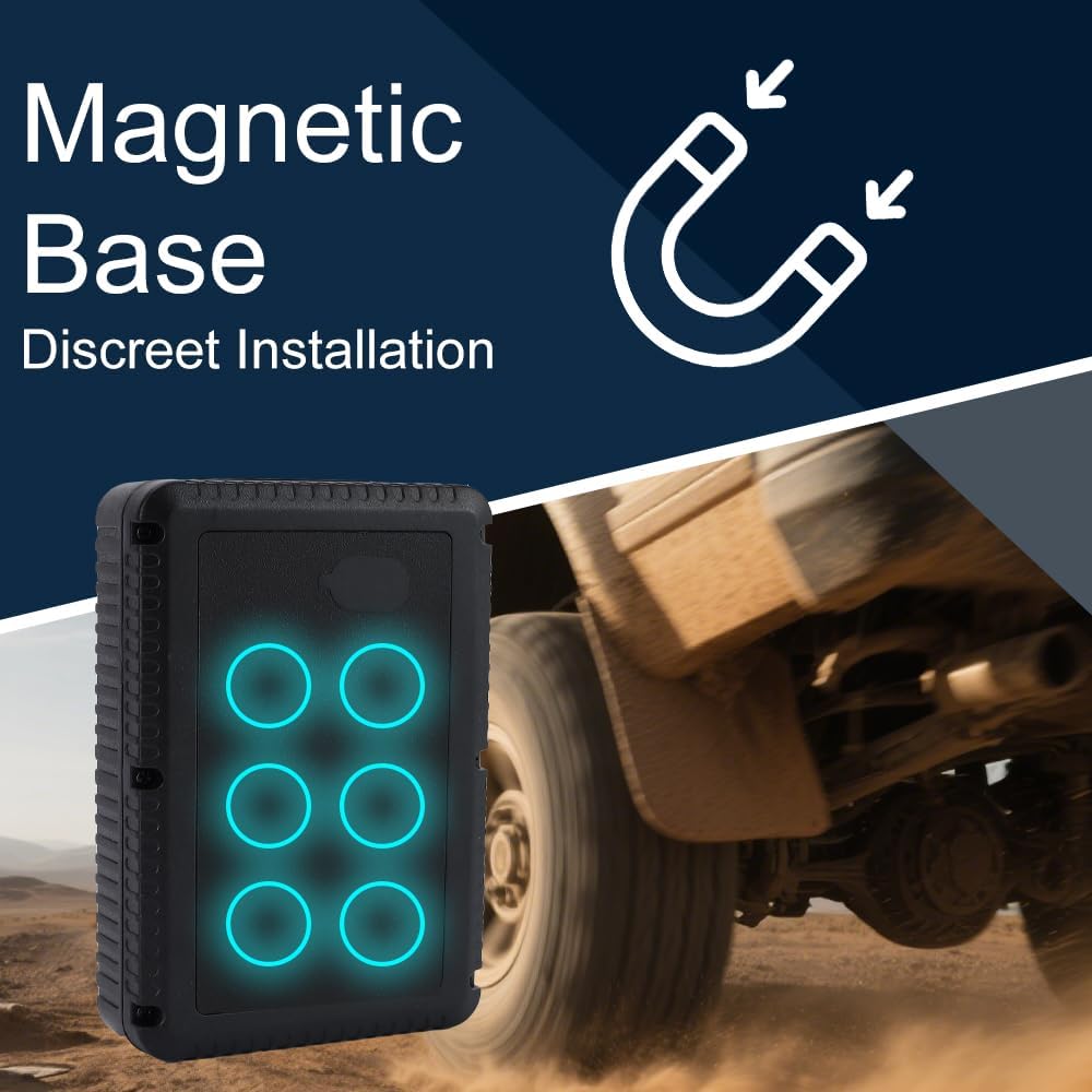 TKMARS TK915 GPS-Tracker für Auto, 4G, 7800 mAh Akku, magnetischer GPS-Sender, funktioniert über SMS