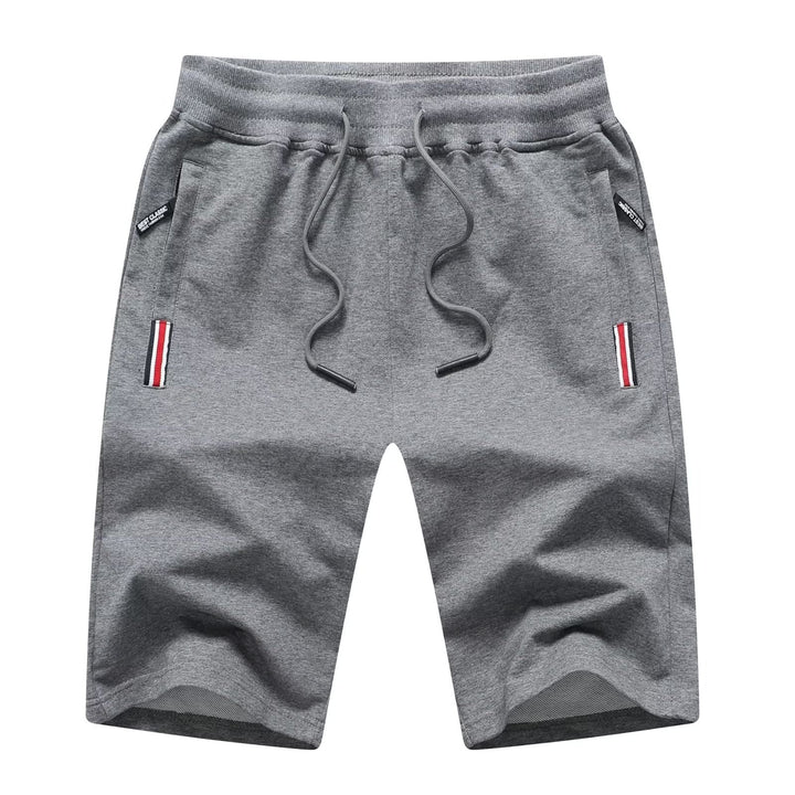 Tansozer Sport Shorts Herren Kurze Hose Baumwolle Mit Reissverschluss S Grau 01, S Grau 01