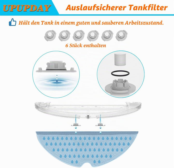 Ersatzteile Zubehör kompatibel für Xiaomi Roborock S5 Max S6 Pure S6 maxV S50 S51 S55 S5 S60 S65 S6
