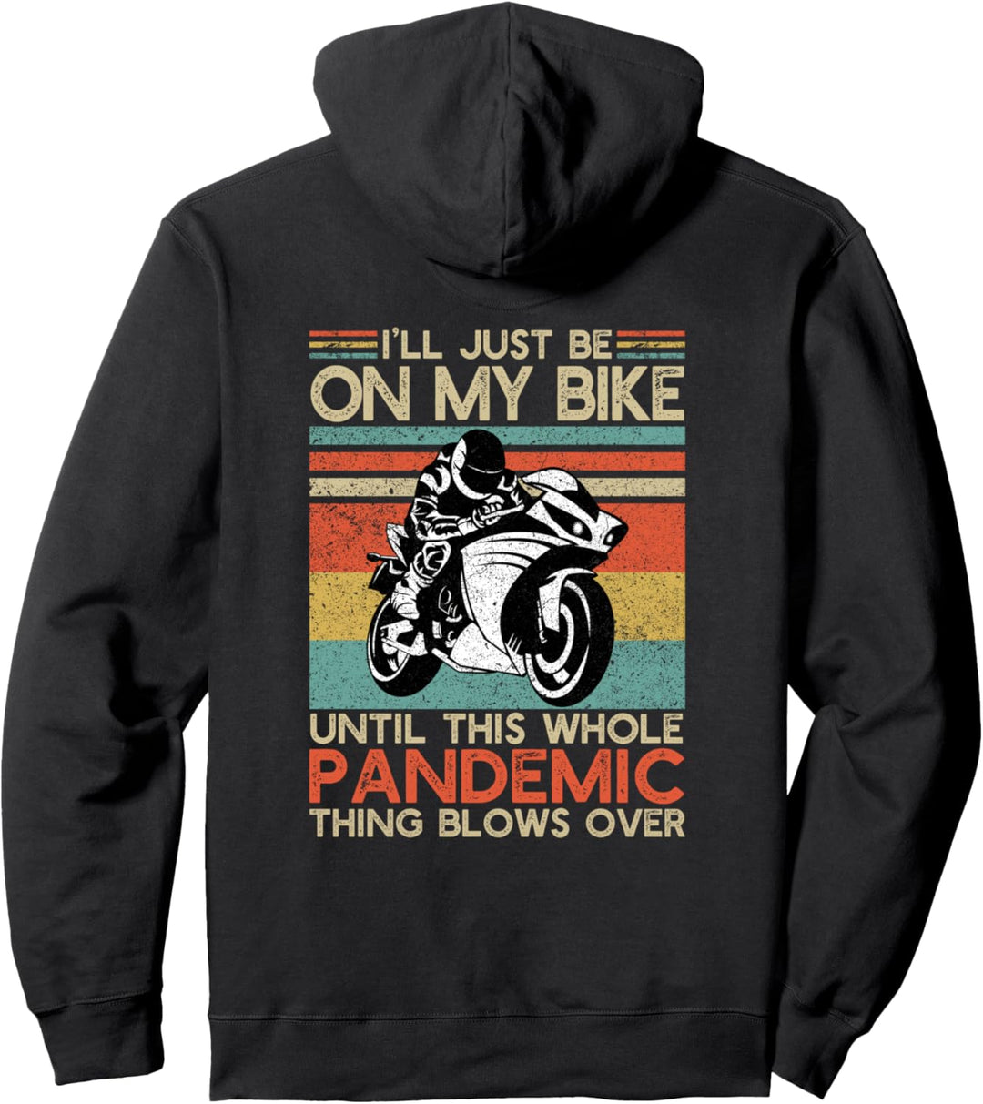 Vintage Motorrad Geschenk Superbike Fahrer Pullover Hoodie
