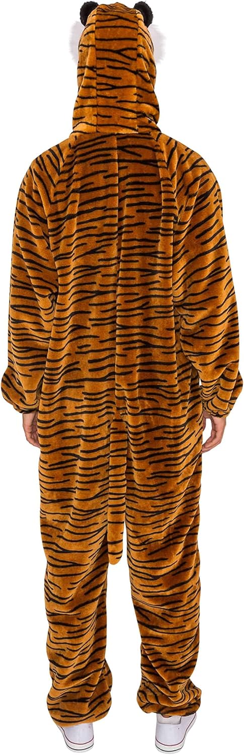 Deiters Overall Plüsch Tiger Herren schwarz/braun 56-58