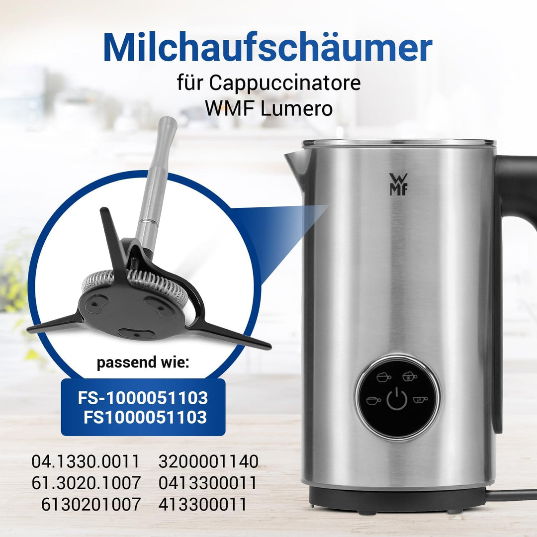 VIOKS Milchaufschäumer Quirl Ersatz für WMF FS-1000051103 FS1000051103 Milchaufschaeumer Aufsatz Mil
