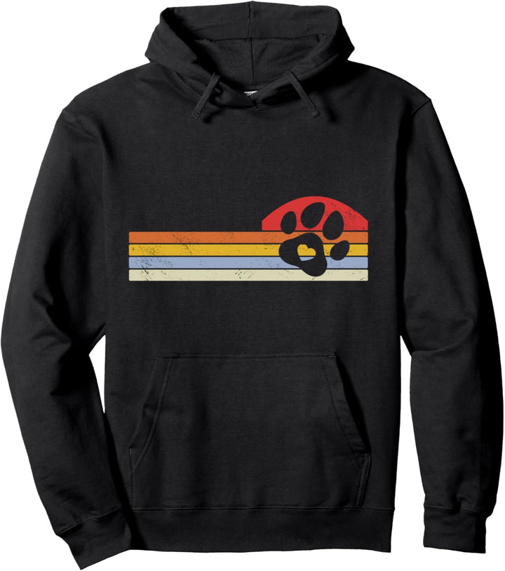Hundepfote Vintage Pullover Hoodie