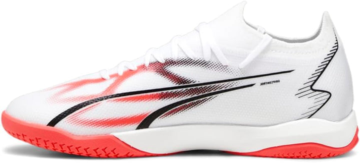 PUMA Herren Ultra Match Tt Fussballschuh 40 EU Puma White Puma Black Fire Orchid, 40 EU Puma White P