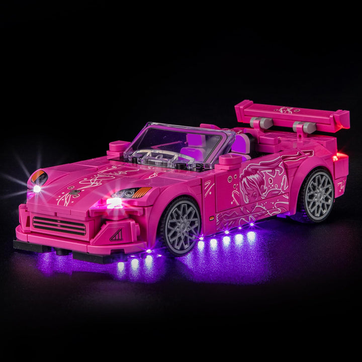 GEAMENT LED Licht-Set Kompatibel mit Lego 2 Fast 2 Furious Honda S2000 Speed Champions 77241 Baustei